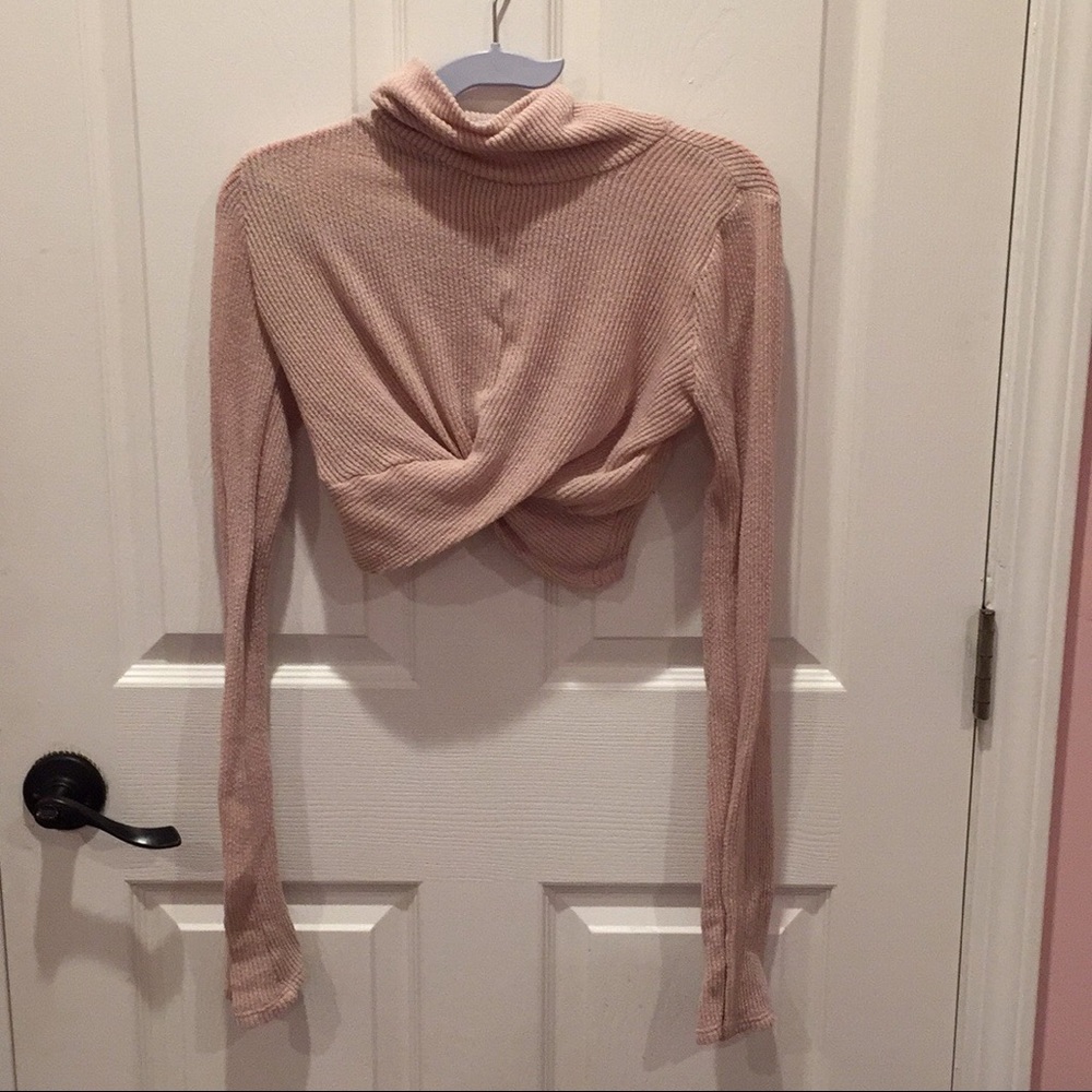 Urban Outfitters Twist Front Cropped Top